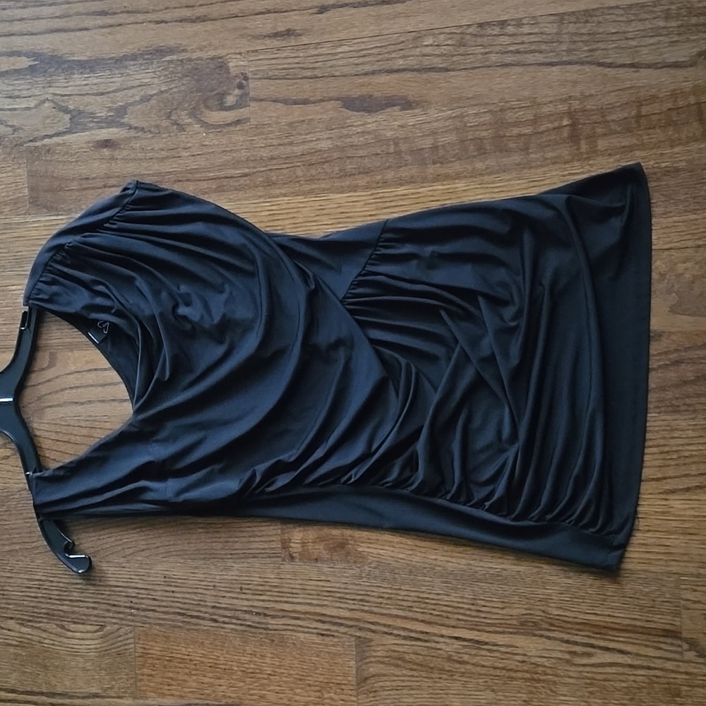 Windsor Black One Shoulder Shirt